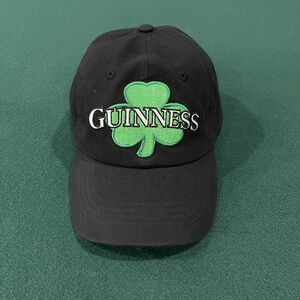 Guinness Beer Hat Black St James Gate Dublin Ireland Spell Out Baseball Bar Cap